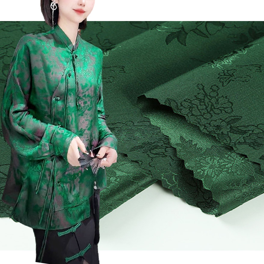 Fashion Satin Jacquard Fabric LX-22070