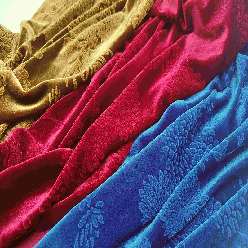 fashion print velvet fabric