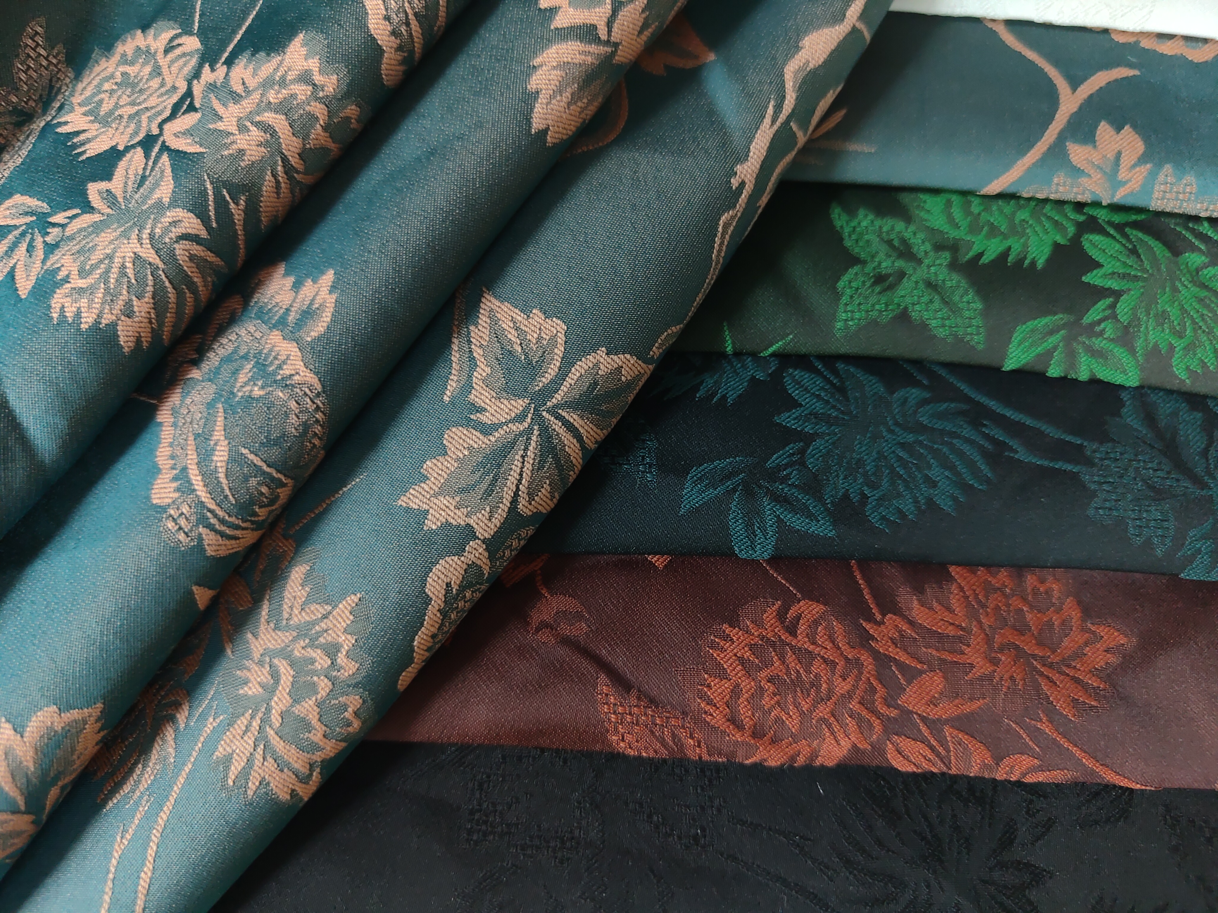 satin jacquard fabric